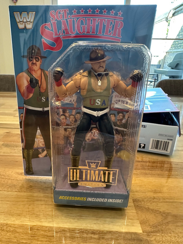 Mattel exclusive WWE Ultimate Edition Sgt. Slaughter in Toys & Games in Calgary - Image 4