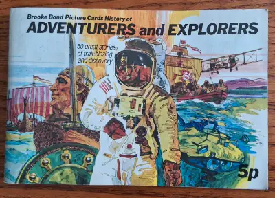 1973 Brooke Bond 50 Teacards In Album " Adventurers And Explor, View more