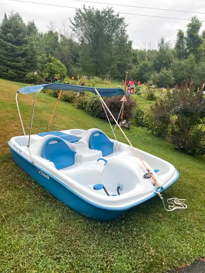 I'm selling this pedal boat in very good condition for $600.00 or best offer. Morrisburg area for pi...