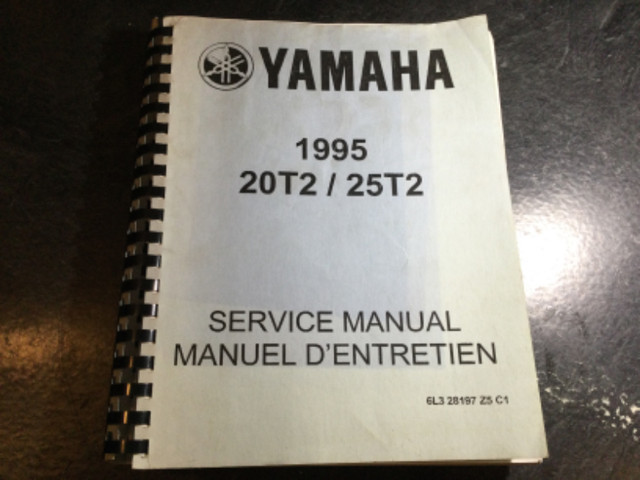 1995 Yamaha 20 & 25 HP Outboard 20T2/25T2 Service Manual 2 Strok in Non-fiction in Parksville / Qualicum Beach