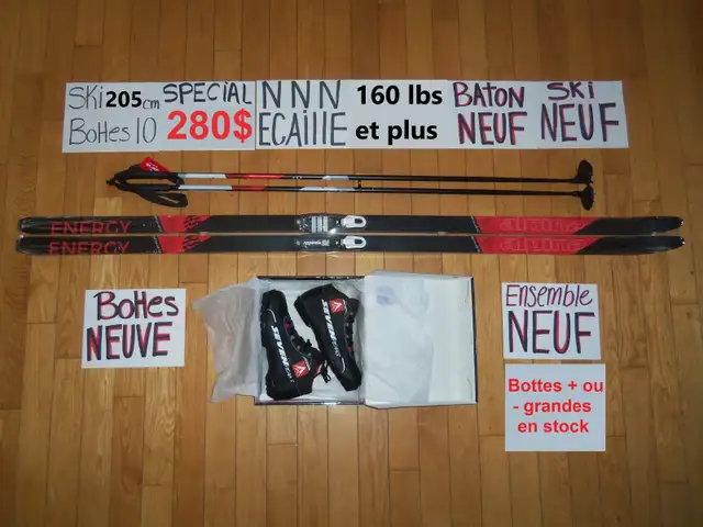 Ensembles kits de ski de fond écaille ENSEMBLES NEUF in Ski in Drummondville - Image 5
