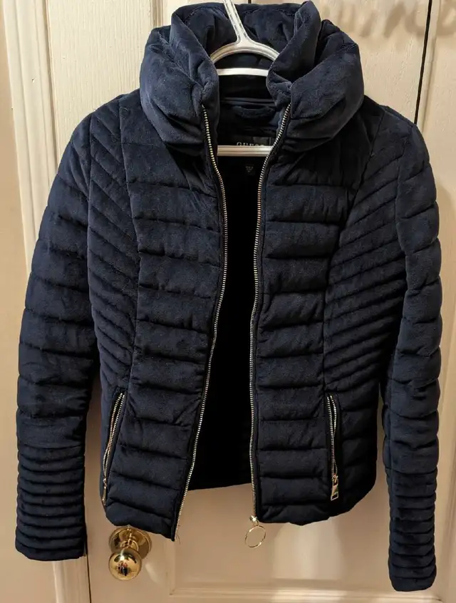 Guess Quilted Blue Jacket62865711498370123