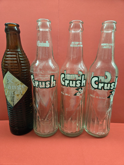 *** ORANGE CRUSH SODA POP DRINK BEVERAGE BOTTLES - Clean - Nice!, View more