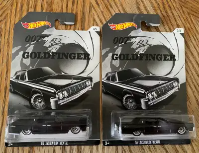 2 Hot Wheels James Bond 007 Goldfinger Lincoln Continental, View more