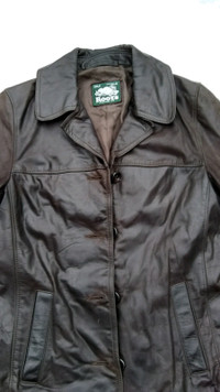Roots leather jacket size S