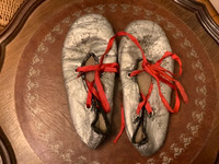 1930’s Children’s Dance Shoes with a Written Note from Owner