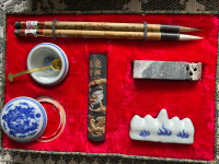ORIENTAL writing and paint set /CHINESE calligraphy/ BRUSH set