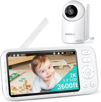 2K Video Baby Monitor with Camera and Audio, 3600ft Long Range B, View more