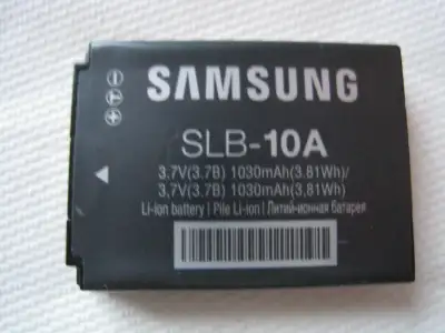 SAMSUNG SLB-10A, 3.7V, 1030mAh, pocket Camera Battery, View more