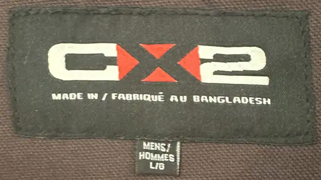 CX2 Branded Carhartt Style Brown Canvas Jacket - Large in Men's in Calgary - Image 4