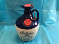 Decorative ceramic Ballantine Scotch liquor bottle (empty).