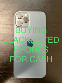 We buy black listed and iCloud locked phones 