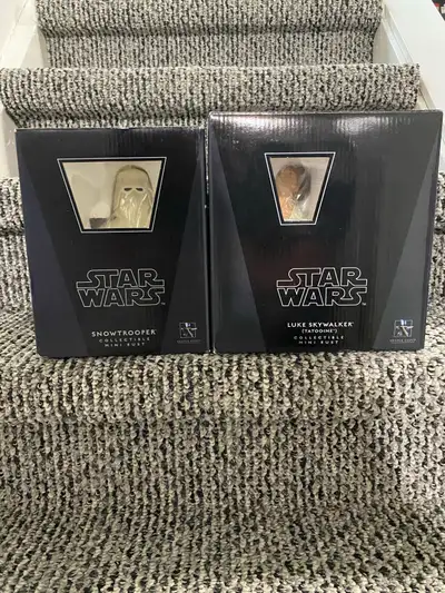 Were once on display but have been neatly out into boxes for years. Both limited edition. Asking $60...