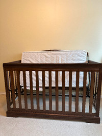 Crib and mattress for sale