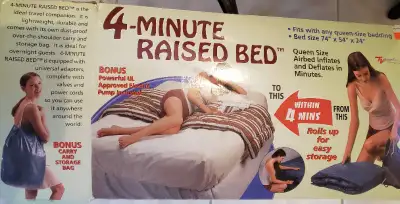 Raised Bed - Air Mattress - Camping season is near!, View more