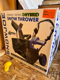 Snowjoe 18” 40V  Cordless + Electric Hybrid Snow Thrower