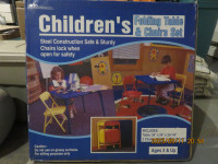 Children's Folding Table & Chairs Set