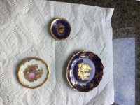 LIMOGE VÉRITABLE PORCELAIN D'ART TRAY -COBALT BLUE & Fragonard