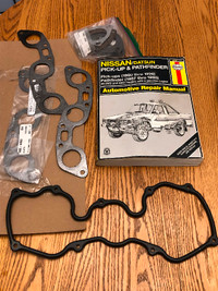 Nissan hardbody repair book and some gaskets