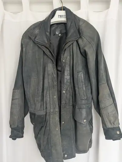 Oscar Leopard Leather Jacket, View more