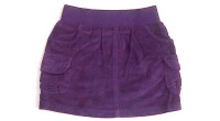 Girls Purple Skirt with Elastic Waist and Pockets