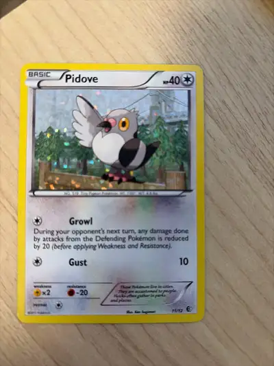 2011 Pokemon hologram Pidove, View more