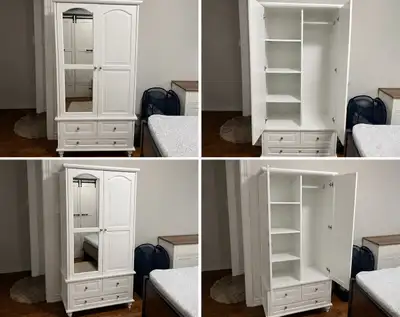 Brand new- White Armoire Wardrobe, View more