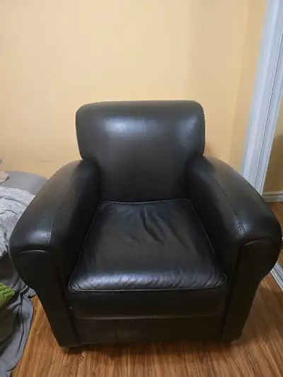 Faux leather chair, View more