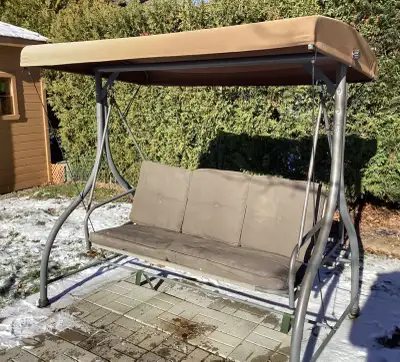 Three seater patio swing, View more