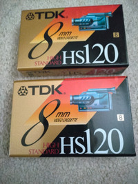 TDK 8mm Tapes