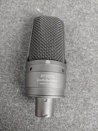 Audio-Technica AT3525 Condenser Mic with Shock Mount and Windsock in the original box. Like new cond...