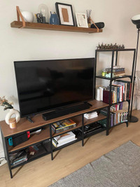 Vend meuble télé + étagère / Sell TV unit + shelf
