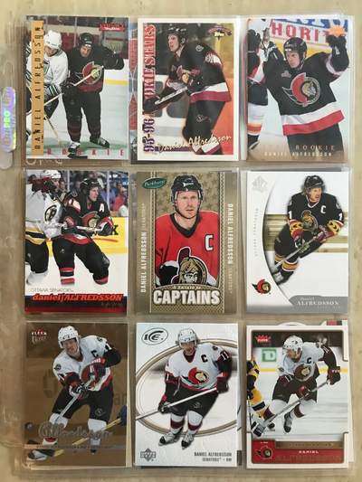 Lot de 21 cartes de hockey différentes - Daniel Alfredsson, View more