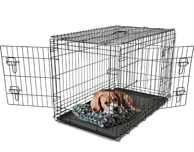 Wire Dog Crate 36 inches w/Double Door, Collapsable, Portable Other