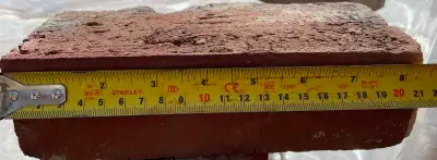 Used Red Clay Bricks 8 1/2" x 2 3/8" ~200pcs, View more
