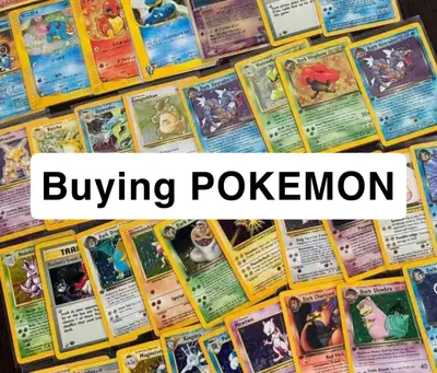 Buying pokemon cards! Contact me with what you have to sell. Over 100 local deals made with best Cas...