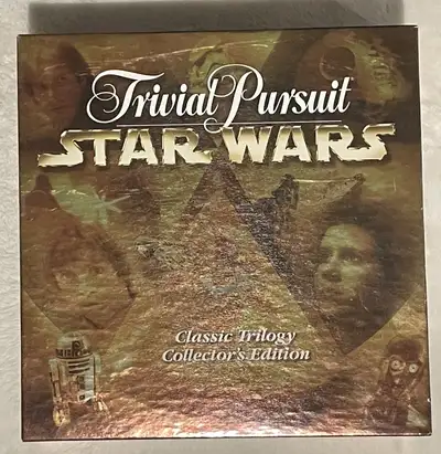 Selling a “gently used” 1997 Trivial Pursuit Star Wars Collector’s edition. Game have been opened an...
