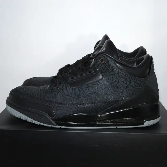 2011 Air Jordan 3 Retro Black FLIP Elephant Print Size 11 in Men's Shoes in City of Toronto - Image 9