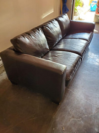 Leather Couch - free to good home