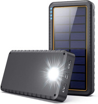Solar Charger PwrBank 26800mAh 2 USB Output Type C Input