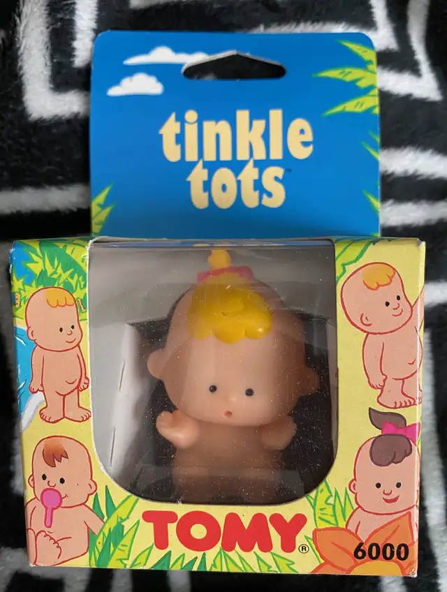 Vintage 1990'S Tomy Tinkle Tots Baby Boy With Bottle New NIB