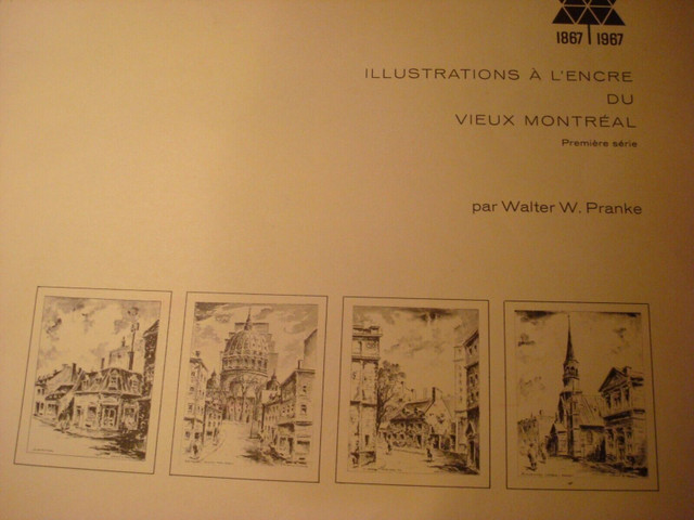 First Series of Walter Pranke Pen & Ink Drawings of Old Montreal dans Art et objets de collection  à Ville de Montréal - Image 2