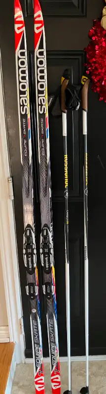 Salomon Cross Country Skis, bindings, boots and poles, View more