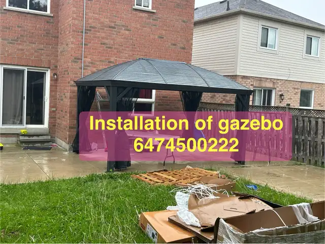 assembly of gazebo in Outdoor Tools & Storage in Mississauga / Peel Region - Image 4