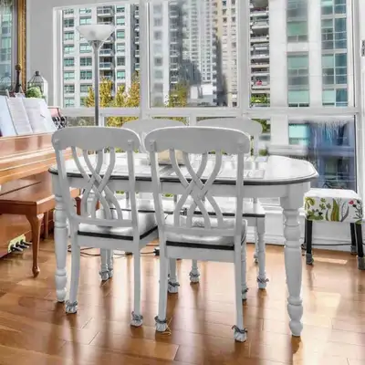 Solid wood Dinning Table and 4 chairs, View more