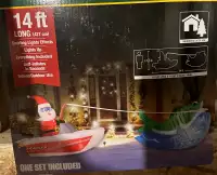 inflatable Boat fishing Santa (outdoor)