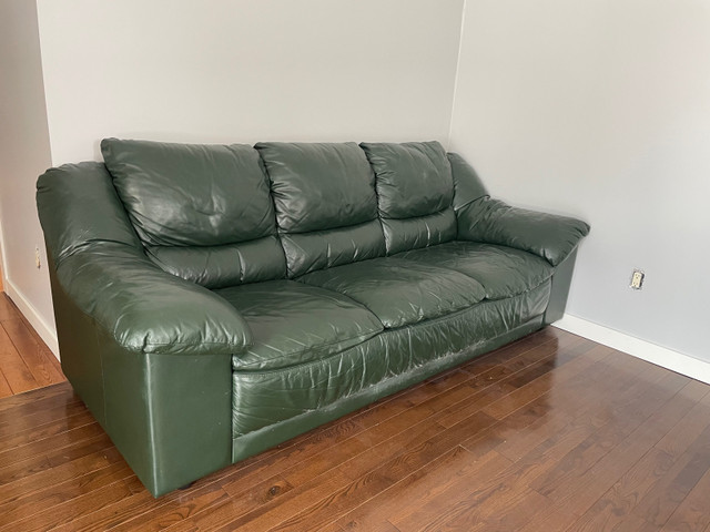 Genuine leather couch and chair set in Couches & Futons in Winnipeg