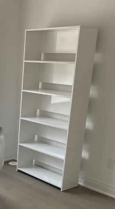 CB2 White Bookcase, View more