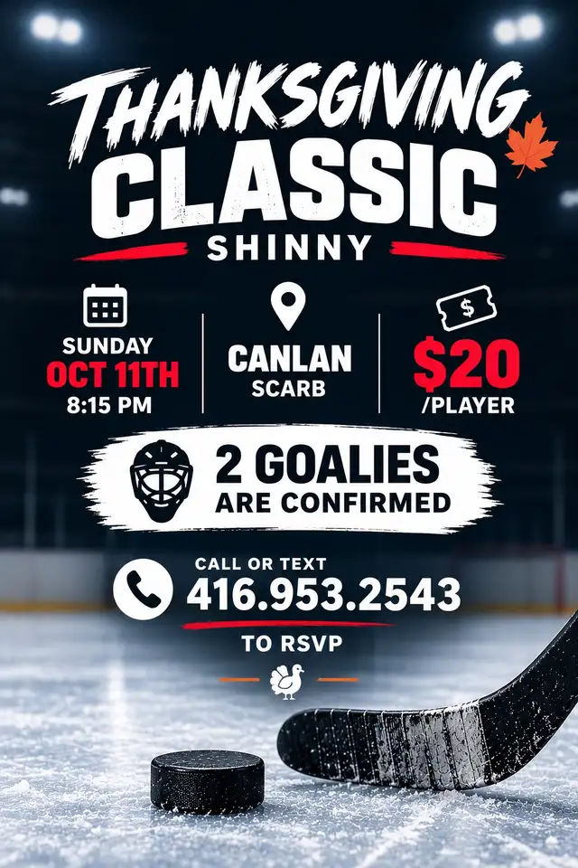 SUNDAY SHINNY HOCKEY 