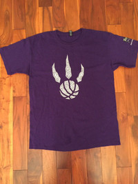 Rare Toronto RAPTORS NBA XXL 2014 20th An. Purple Claw T Shirt